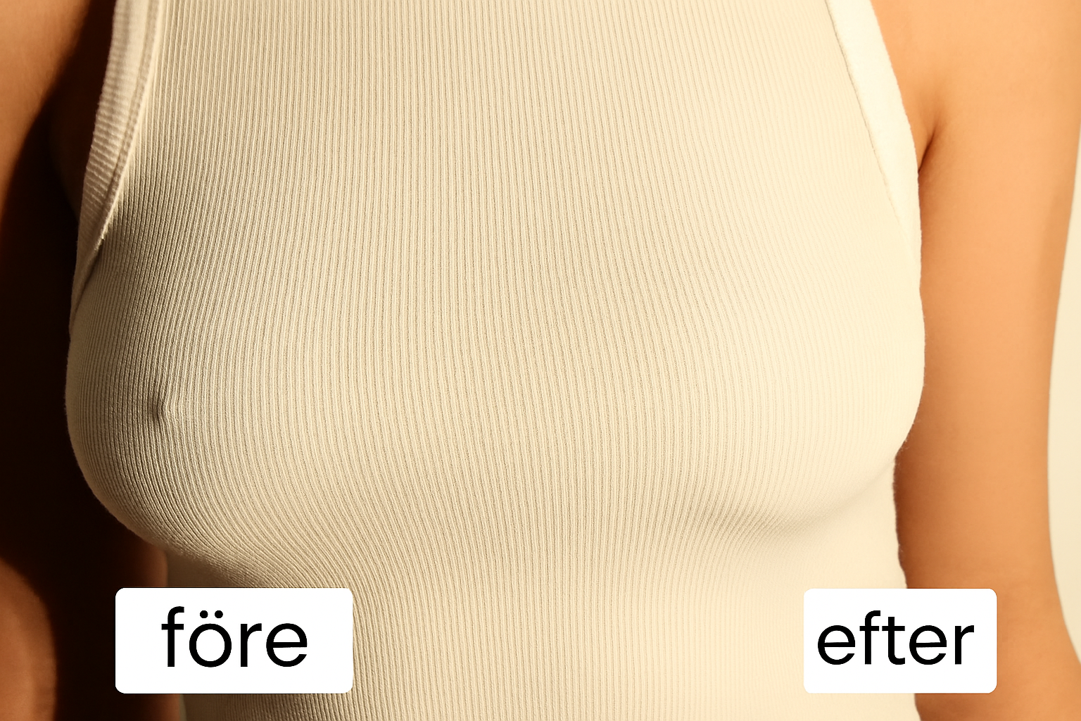 Nips – Inget syns. Allt känns rätt.